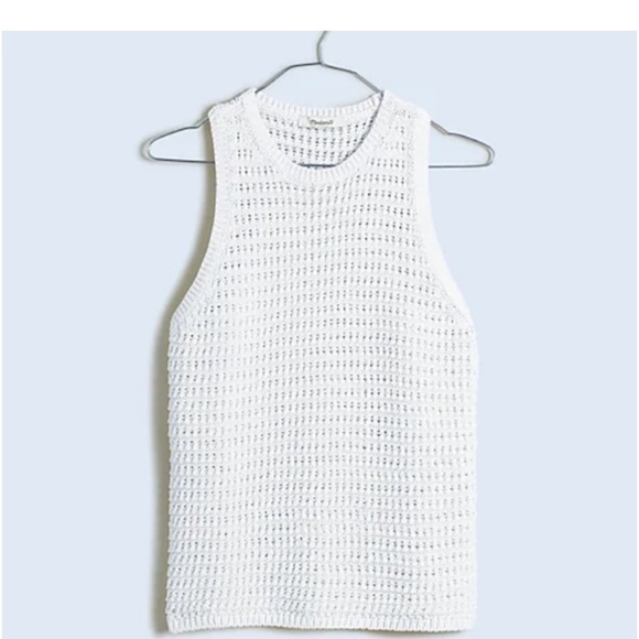 Madewell Crochet lightweight
100% Cotton sweater tank crewneck NWT Small - Picture 8 of 14